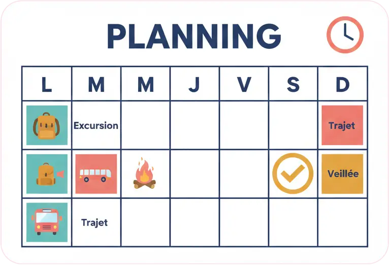 planning sejour reve